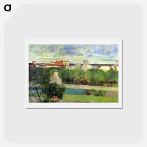 アートポストカード-The Market Gardens of Vaugirard - ポール ゴーギャン Postcard.