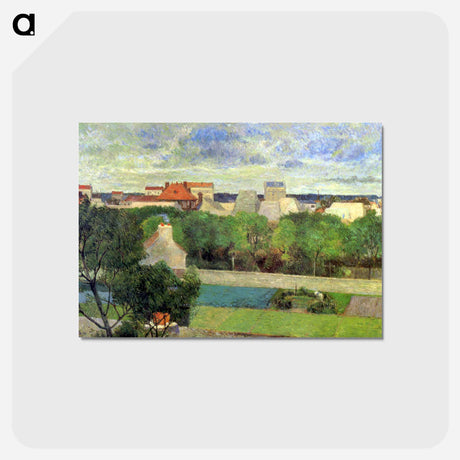 アートポストカード-The Market Gardens of Vaugirard - ポール ゴーギャン Postcard.