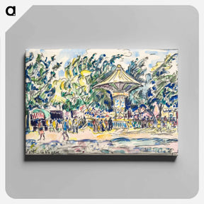 アートパネル-Village Festival - ポール シニャック Canvas.