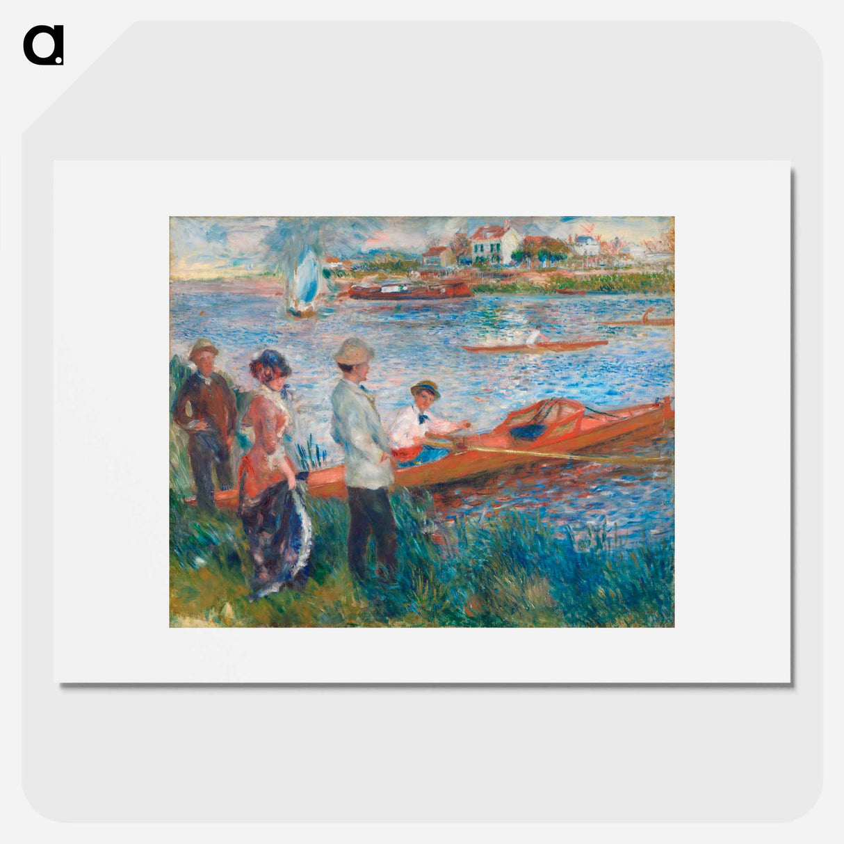 Oarsmen at Chatou - Pierre-Auguste Renoir Poster.