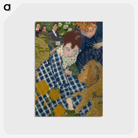 アートポストカード-Women with a Dog
 - ピエール ボナール Postcard.