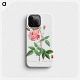 Rosa Gallica - Pierre Joseph Redouté Phone Case.