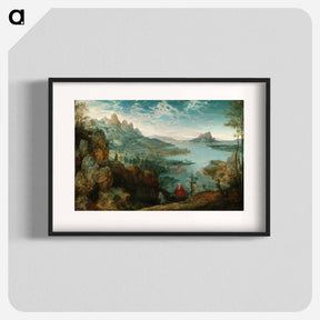 アートポスター-Landscape with the Flight into Egypt - ピーター ブリューゲル Poster.