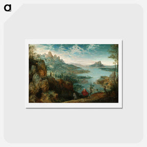 アートポストカード-Landscape with the Flight into Egypt - ピーター ブリューゲル Postcard.