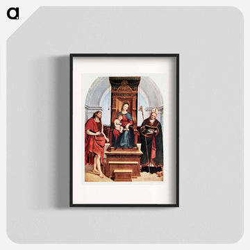 Raphael's Ansidei Madonna - ラファエロ サンティ Poster.