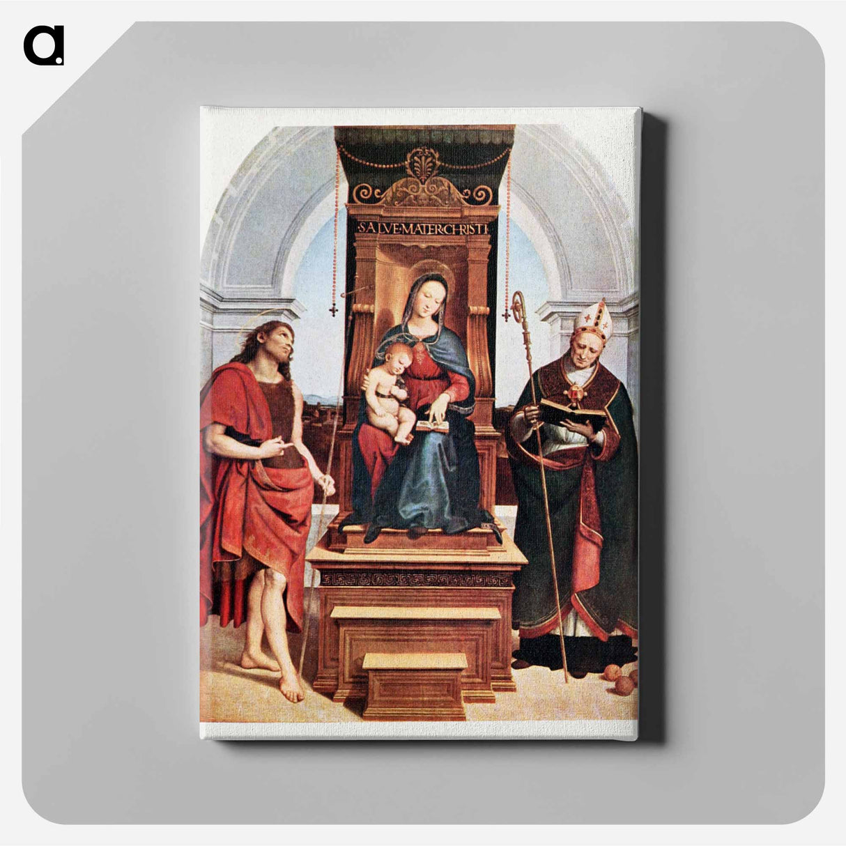 Raphael's Ansidei Madonna - ラファエロ サンティ Canvas.