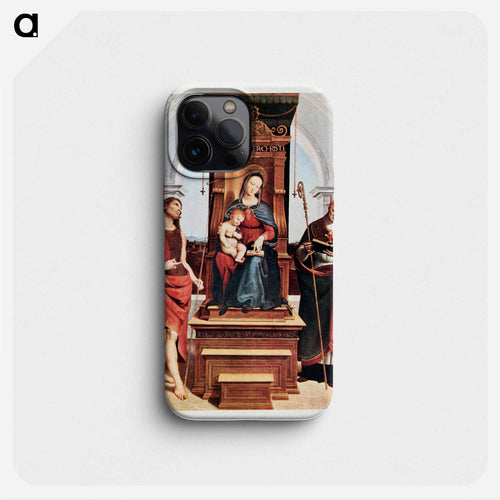 Raphael's Ansidei Madonna - ラファエロ サンティ Phone Case.