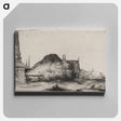 アートパネル-Landscape with an Obelisk - レンブラント ファン レイン Canvas.