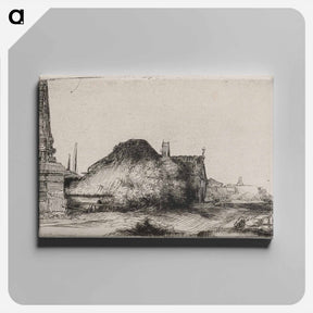 アートパネル-Landscape with an Obelisk - レンブラント ファン レイン Canvas.