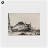 アートポストカード-Landscape with an Obelisk - レンブラント ファン レイン Postcard.