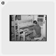 アートポストカード-Weaving Rag Rug at WPA Project
 - ラッセル リー Postcard.
