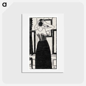 アートポストカード-In front of the mirror
 - サミュエル ジェスルン Postcard.