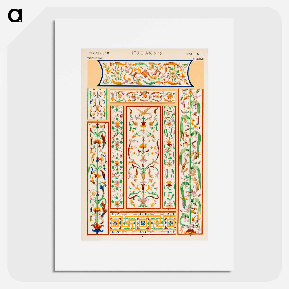 アートポスター-Nineteenth-Century Ornamental Pattern
 - 装飾の文法 Poster.