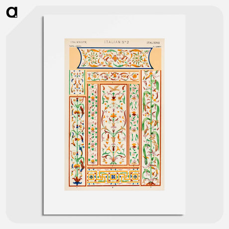 アートポスター-Nineteenth-Century Ornamental Pattern
 - 装飾の文法 Poster.