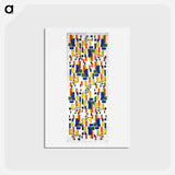 アートポストカード-Colour design for a chimney - テオ ファン ドゥースブルフ Postcard.