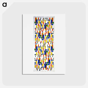 アートポストカード-Colour design for a chimney - テオ ファン ドゥースブルフ Postcard.