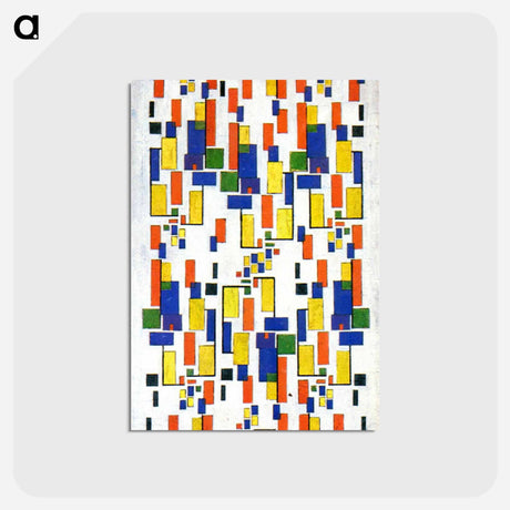 アートポストカード-Colour design for a chimney - テオ ファン ドゥースブルフ Postcard.