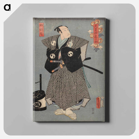 アートパネル-Actors Nakamura Fukusuke and Tokuji in the Play Kanadehon Chushingura
 - 歌川 国貞 Canvas.