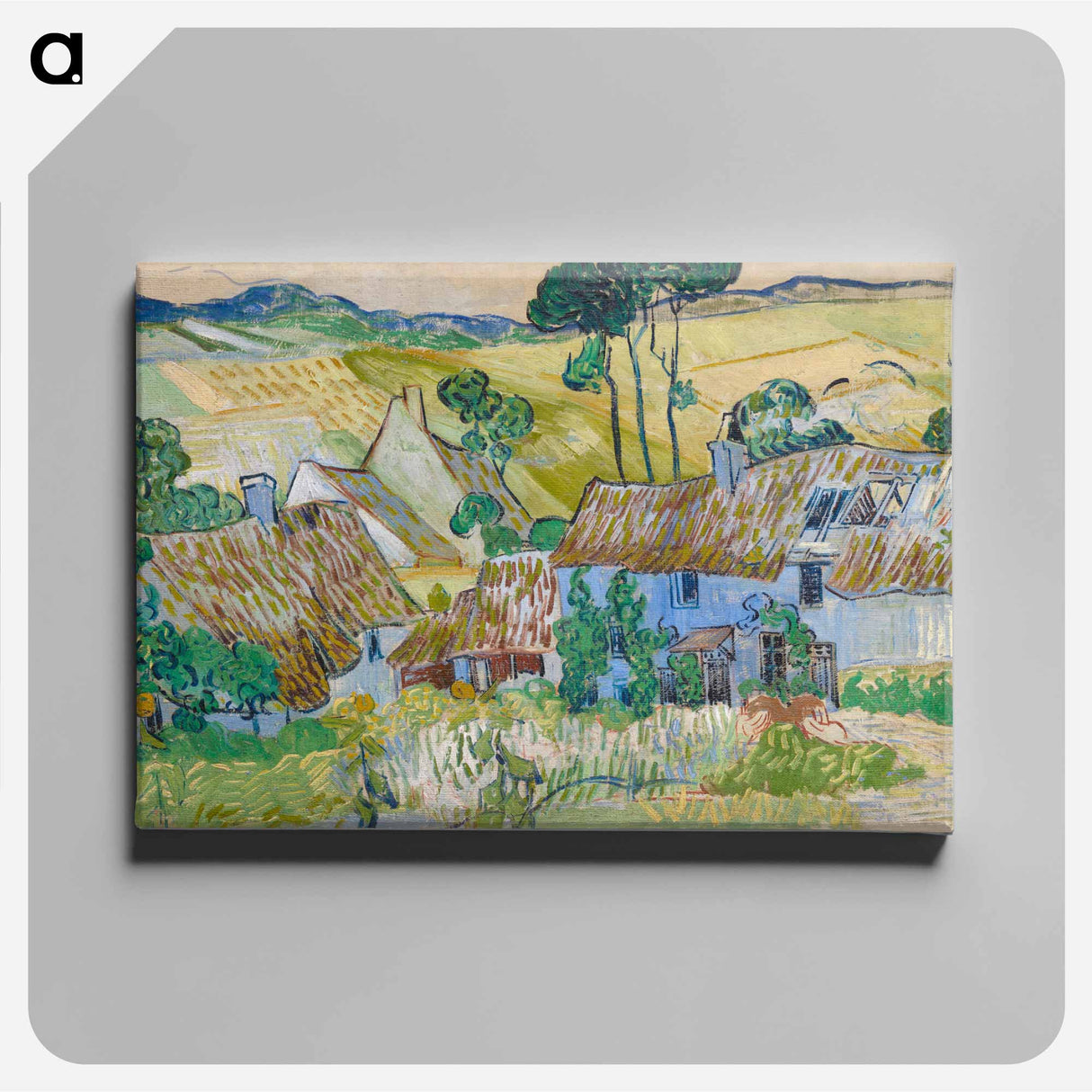 Farms near Auvers - フィンセント ファン ゴッホ Canvas.