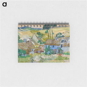 アートメモ帳-Farms near Auvers - フィンセント ファン ゴッホ Memo.