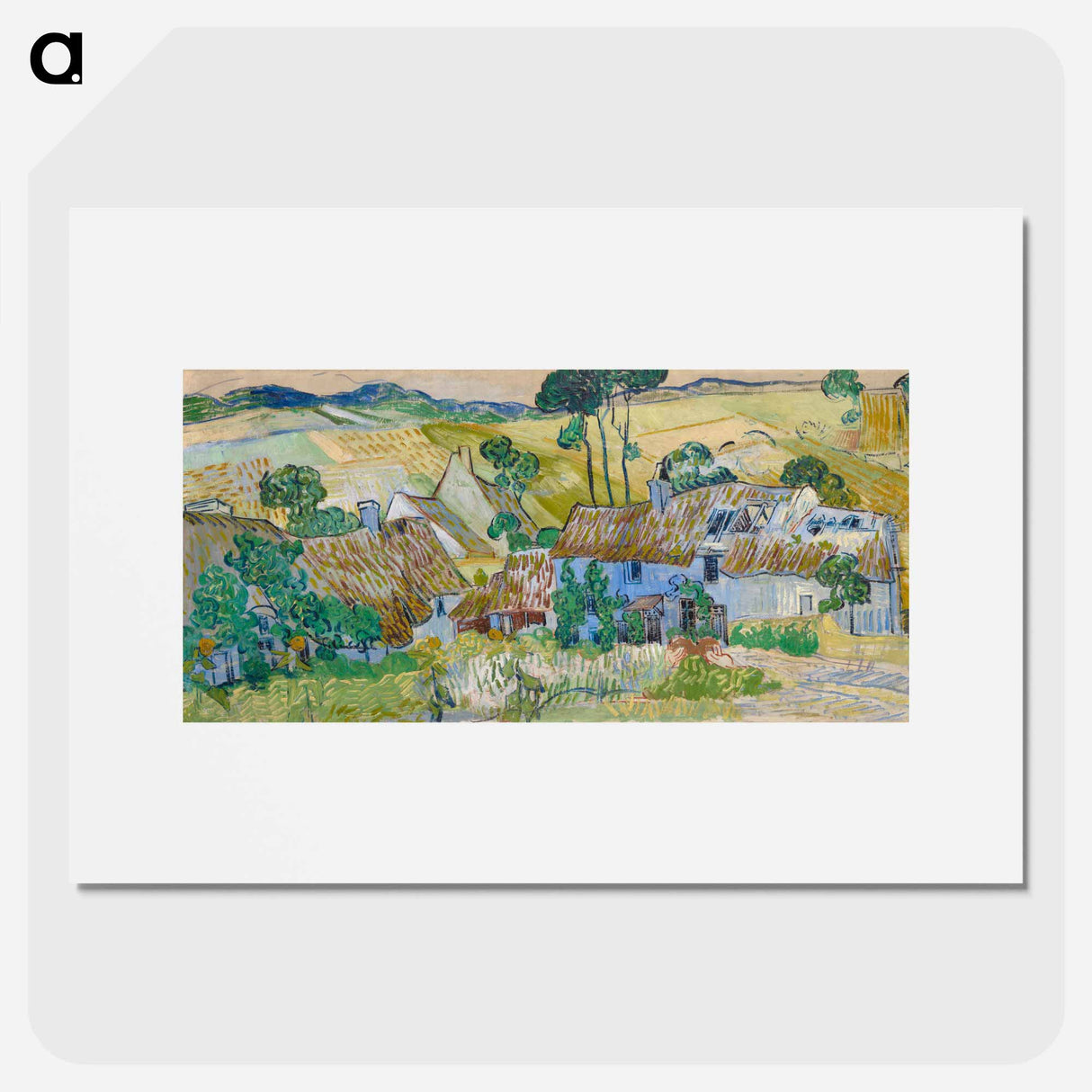 Farms near Auvers - Vincent van Gogh Poster.