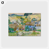 アートポストカード-Farms near Auvers - フィンセント ファン ゴッホ Postcard.