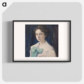 アートポスター-Portrait of Gabriele Münter - ワシリー カンディンスキー Poster.