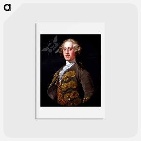 アートポストカード-William Cavendish, Marquess of Hartington, Later 4th Duke of Devonshire - ウィリアム ホガース Postcard.