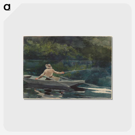 アートポストカード-Casting, Number Two - ウィンスロー ホーマー Postcard.