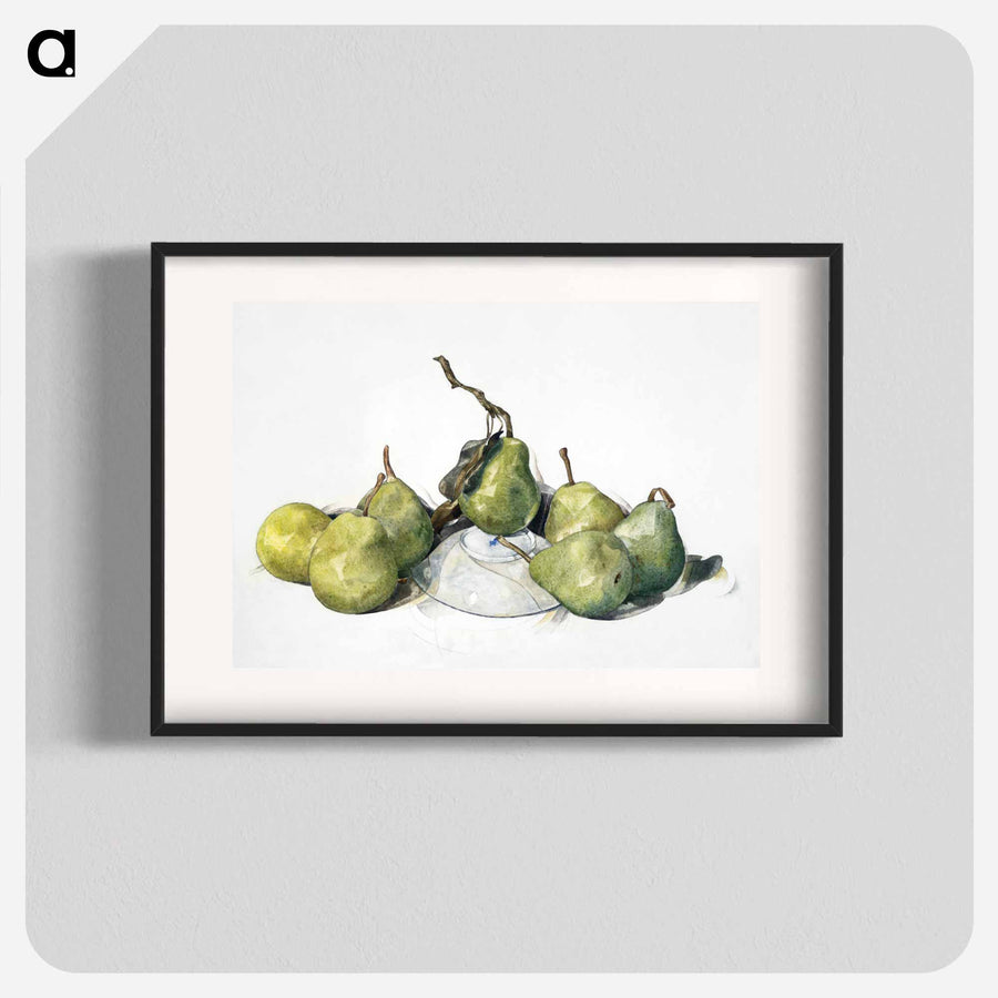 緑の洋梨（Green Pears）アートポスター
