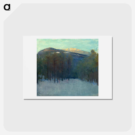 アートポストカード-Mount Monadnock - アボット ハンダーソン セイヤー Postcard.