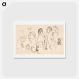 アートポストカード-Caricatures - アルバート エーデルフェルト Postcard.
