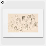 Caricatures - アルバート エーデルフェルト Poster.