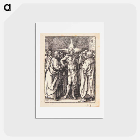 アートポストカード-Unbelieving Thomas - アルブレヒト デューラー Postcard.