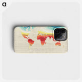 Geographische Naturkunde oder Grundzüge einer Allgemeinen Naturgeschichte der drei Reiche, mit physiognomischer Schilderung der Erdoberfläche - アンティーク地図 Phone Case.