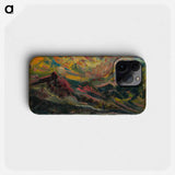 Sunset in the mountains - アーノルド ピーター ワイズ クビンチャン Phone Case.
