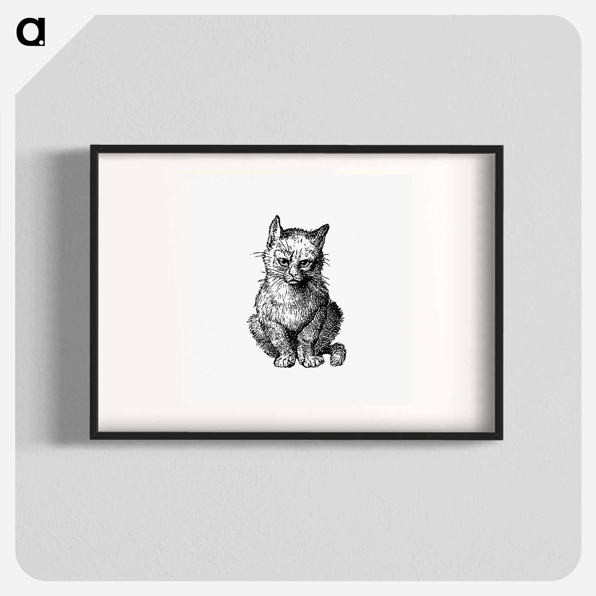アートポスター-Victorian Cat Engraving
 - 大英図書館 Poster.