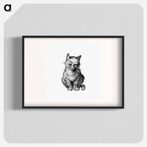 アートポスター-Victorian Cat Engraving
 - 大英図書館 Poster.