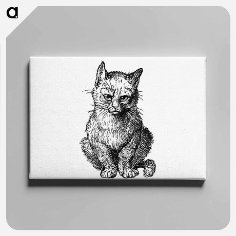 アートパネル-Victorian Cat Engraving
 - 大英図書館 Canvas.