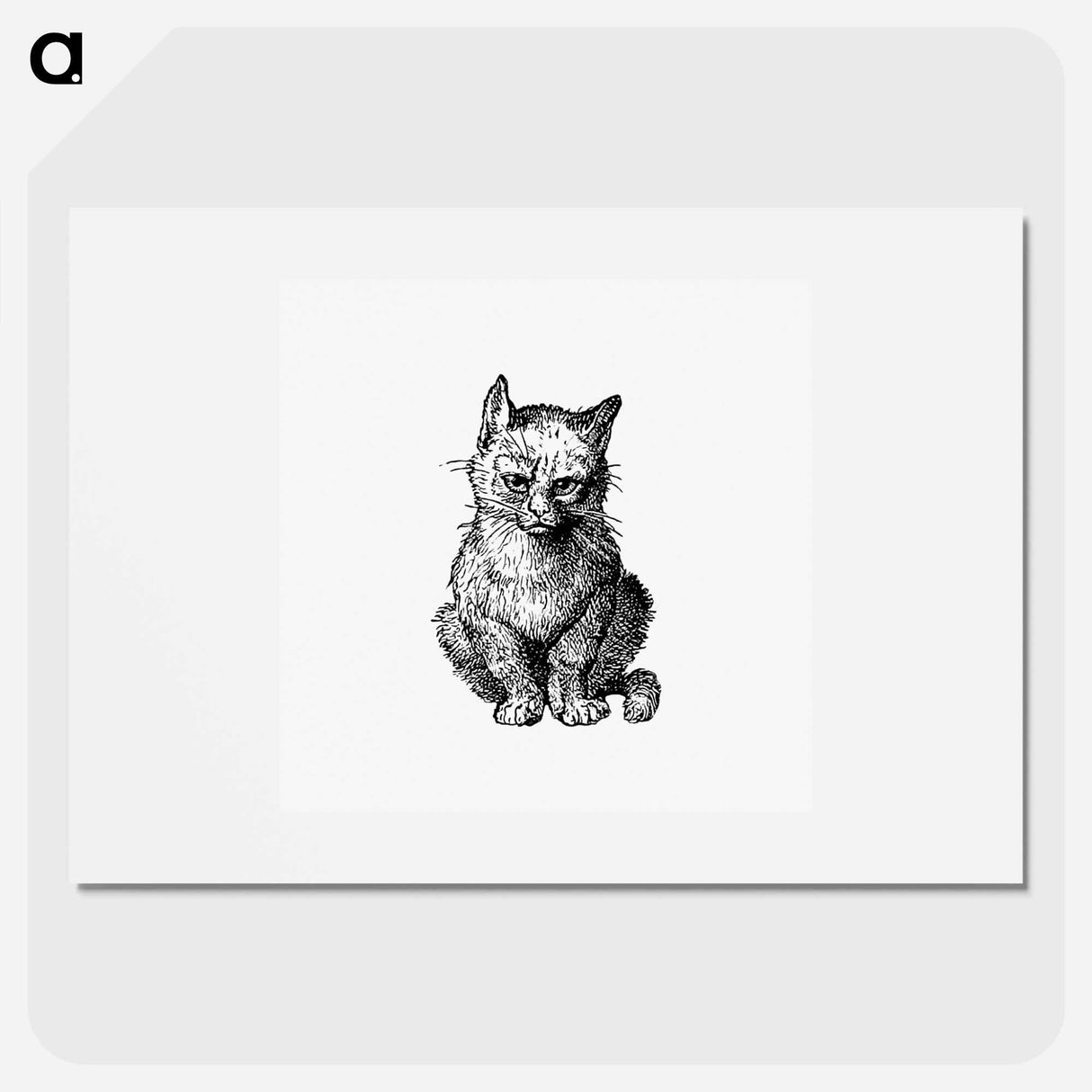 アートポスター-Victorian Cat Engraving
 - 大英図書館 Poster.