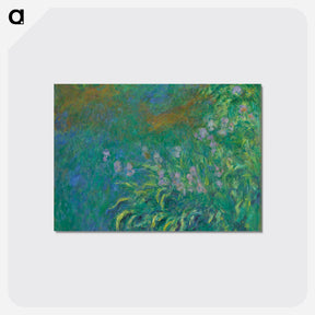 アートポストカード-Irises - クロード モネ Postcard.