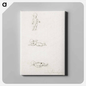 アートパネル-Putto Studies
 - コルネリス プロース ファン アムステル Canvas.
