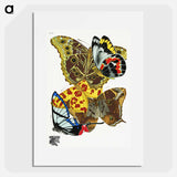E.A. Séguy's vintage butterflies - E.A.セギー Poster.