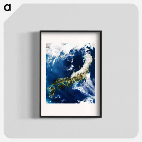 アートポスター-Japanese Archipelago from Space
 - 上空からの地球 Poster.