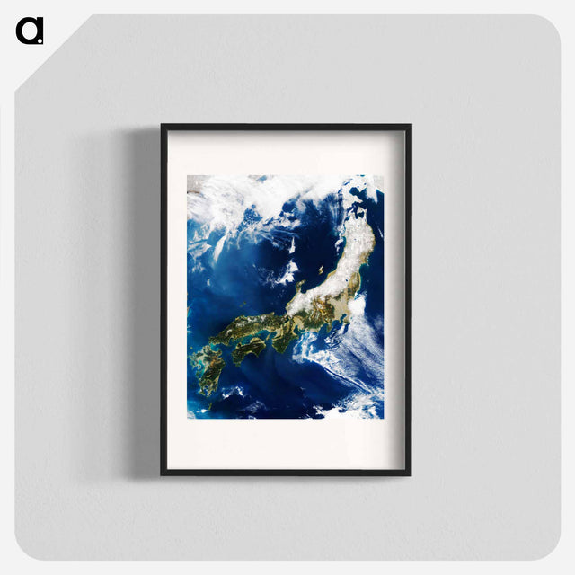 アートポスター-Japanese Archipelago from Space
 - 上空からの地球 Poster.