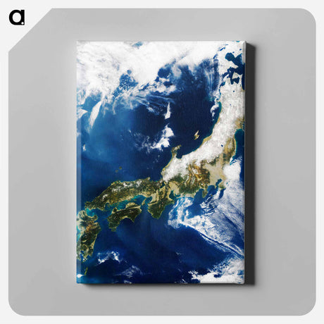アートパネル-Japanese Archipelago from Space
 - 上空からの地球 Canvas.