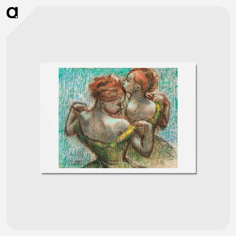 アートポストカード-Two Dancers - エドガー ドガ Postcard.