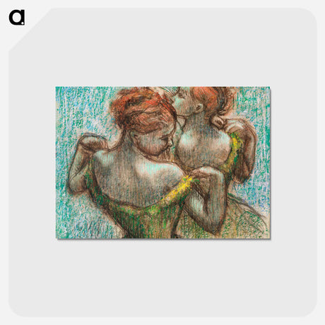 アートポストカード-Two Dancers - エドガー ドガ Postcard.