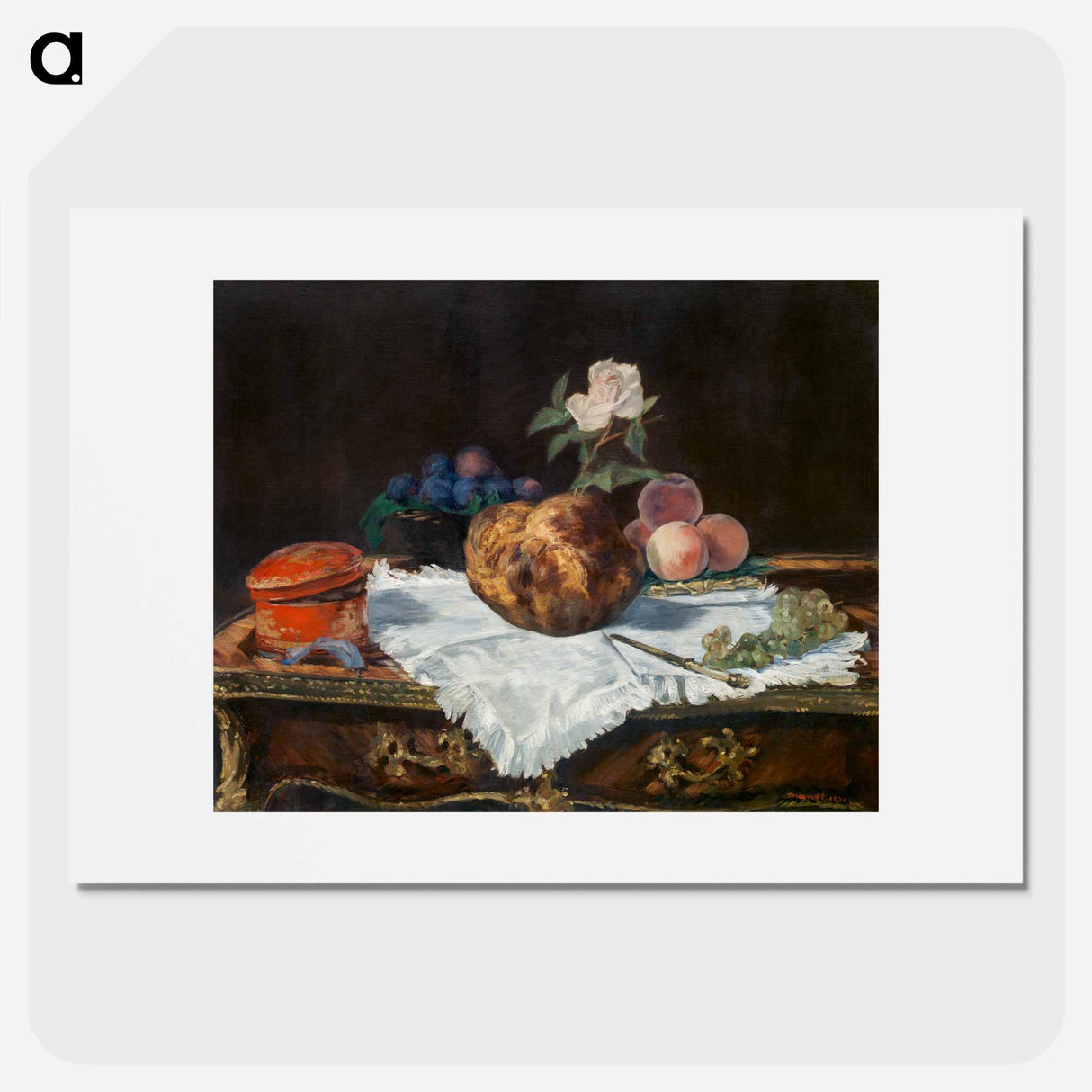 The Brioche - Edouard Manet Poster.