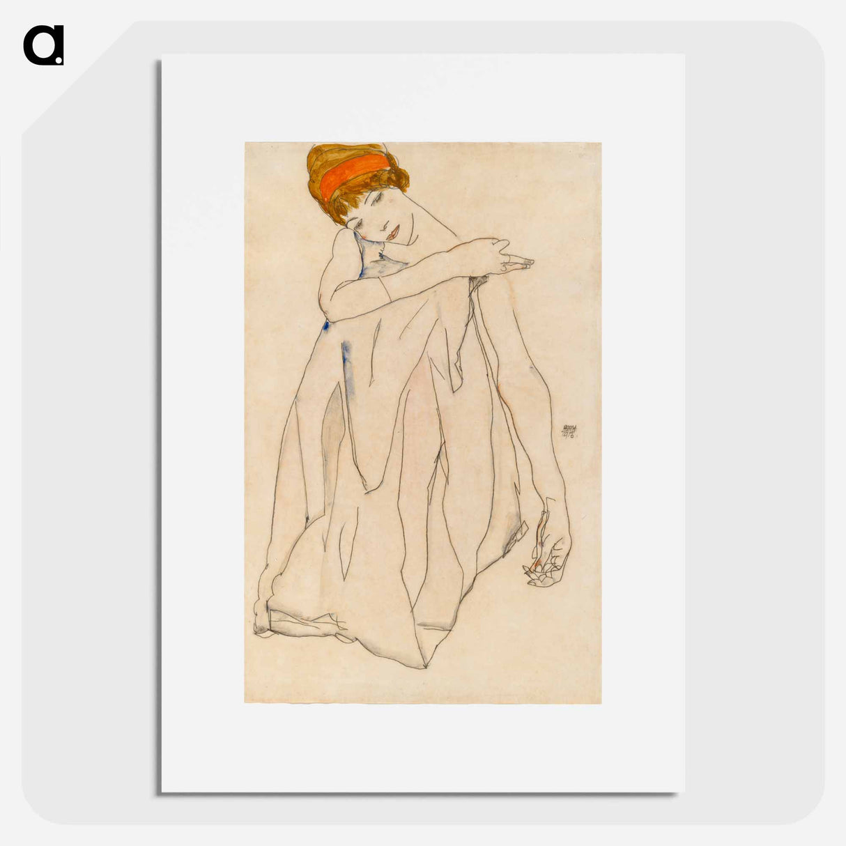 Dancer - エゴン シーレ Poster.